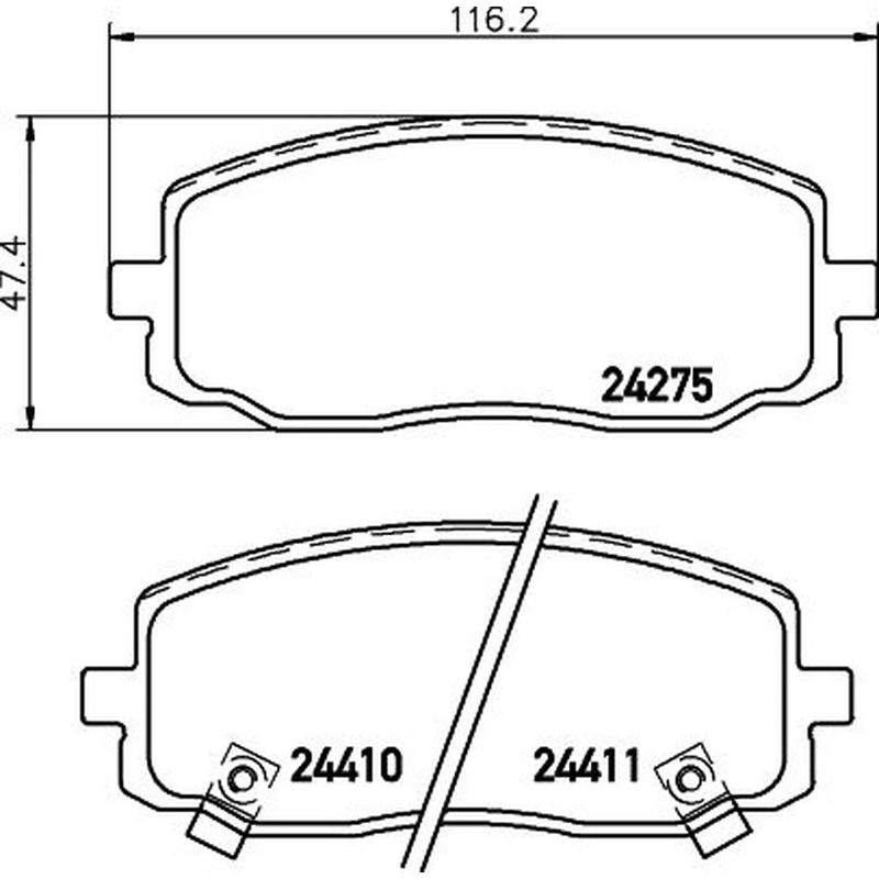 Mintex Front Brake Pad Set MDB2720