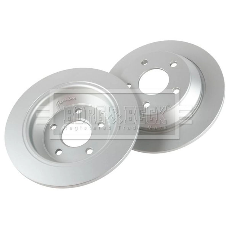 Borg & Beck 2 x Solid Rear Brake Discs BBD5620-x2