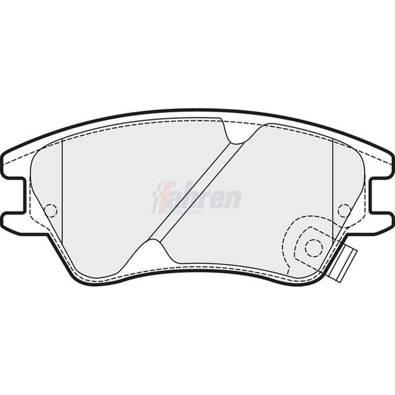 Fahren Front Brake Pad Set FBP3621