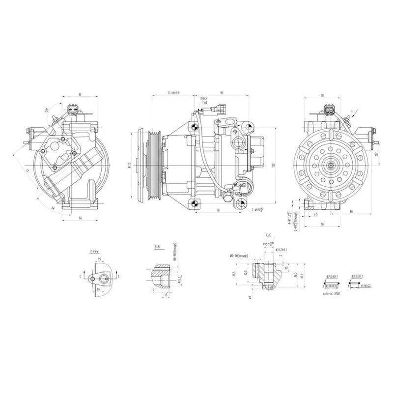 Hella Air Conditioning Compressor 8FK 366 200-751