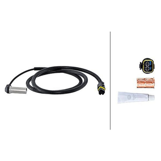 Hella ABS Wheel Speed Sensor Front Right 6PU 230 048-551