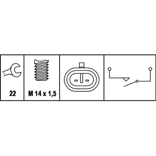 Hella Reverse Light Switch Connectors 6ZF 008 621-011