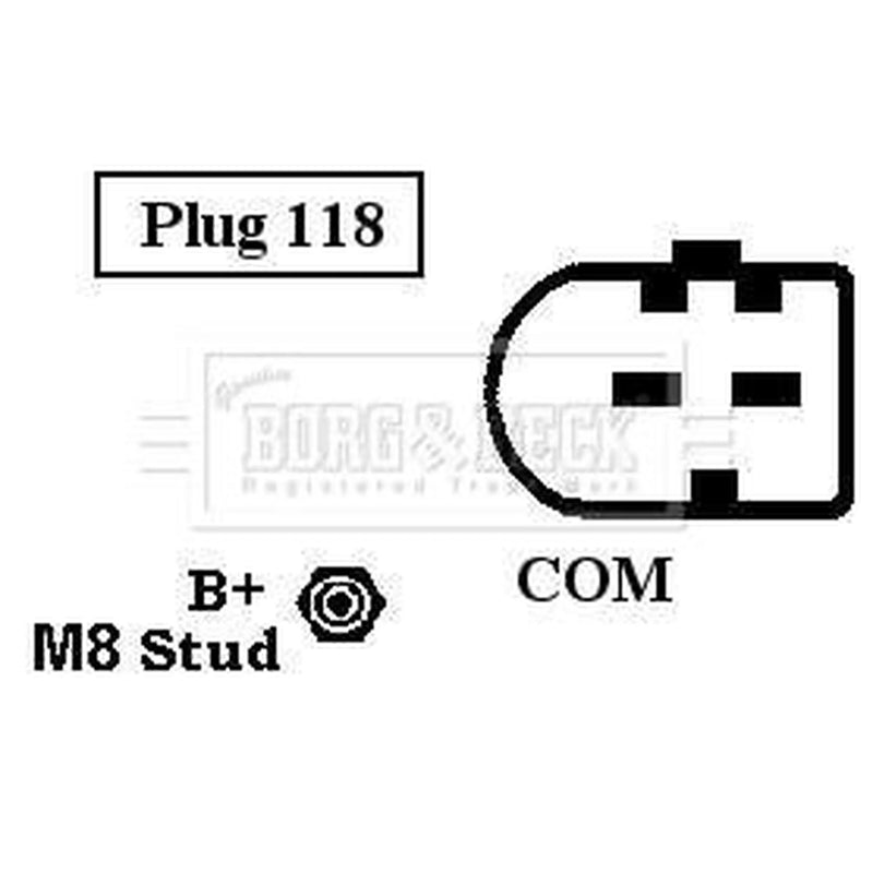 Borg & Beck Car Alternator 12V BBA2481