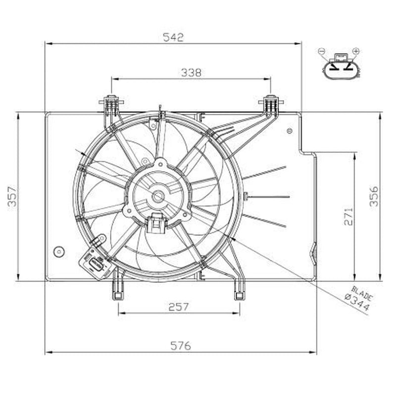 NRF Engine Cooling Fan 47957