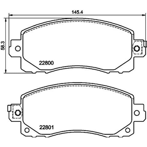 Mintex Front Brake Pad Set MDB4056