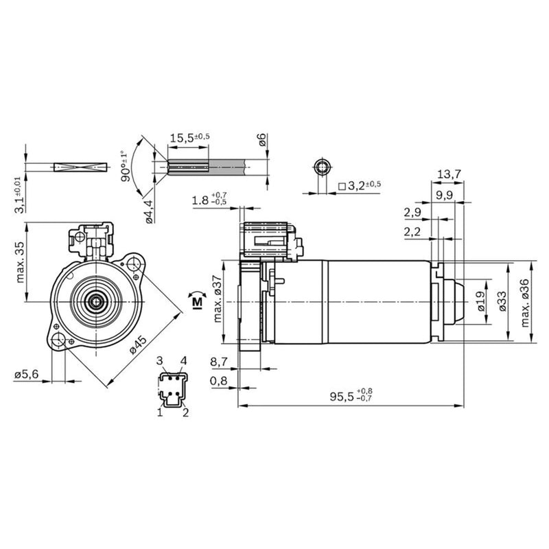 Bosch Universal Electric Motor 0 390 204 092