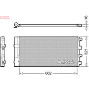 Denso Air Conditioning Condenser fits Dacia Duster 2010-2018 1.5 1.6