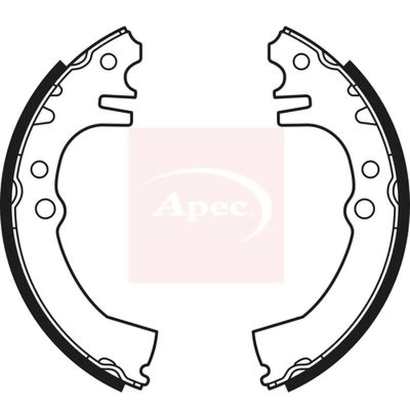 Apec Brake Shoe Set Axle Kit SHU600