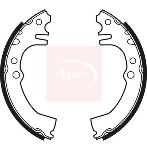 Apec Brake Shoe Set Axle Kit SHU600