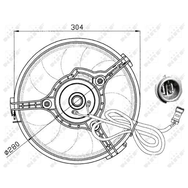 NRF Engine Cooling Fan 47023