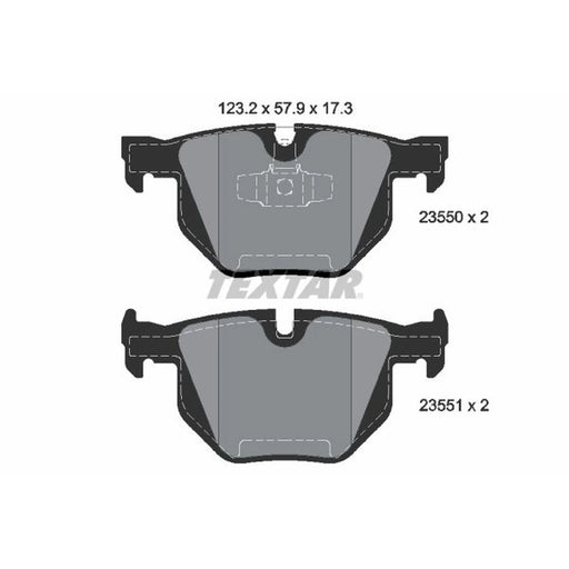 Textar Rear Brake Pad Set 2355001