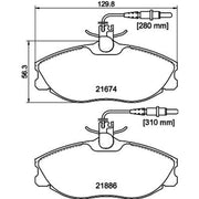 Mintex Front Brake Pad Set MDB1732