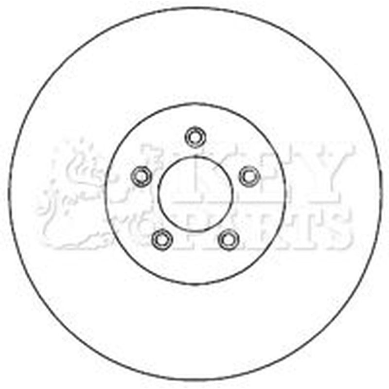 Key Parts 2 x Vented Front Brake Discs KBD4731-x2