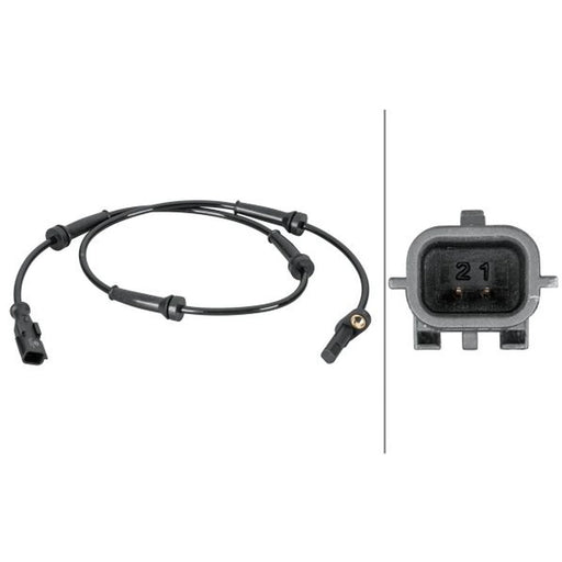 Hella ABS Wheel Speed Sensor Rear 6PU 012 806-631