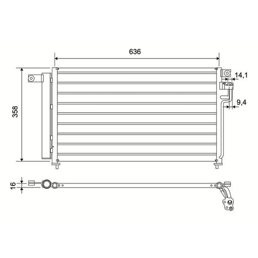 Valeo Air Conditioning Condenser 822824