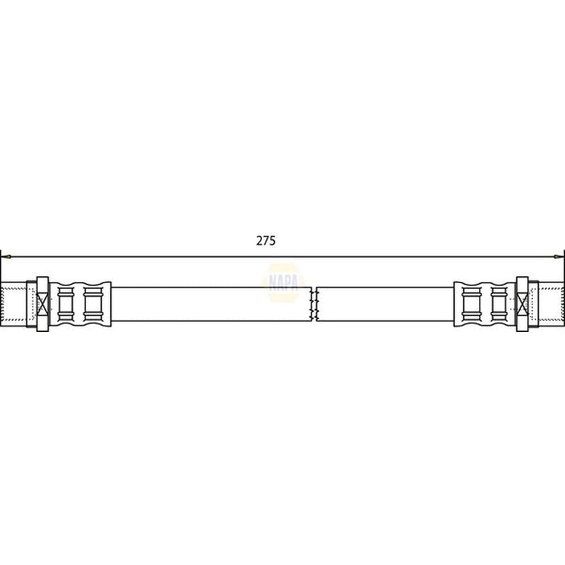 NAPA Brake Hydraulic Hose Line inner NBH1156