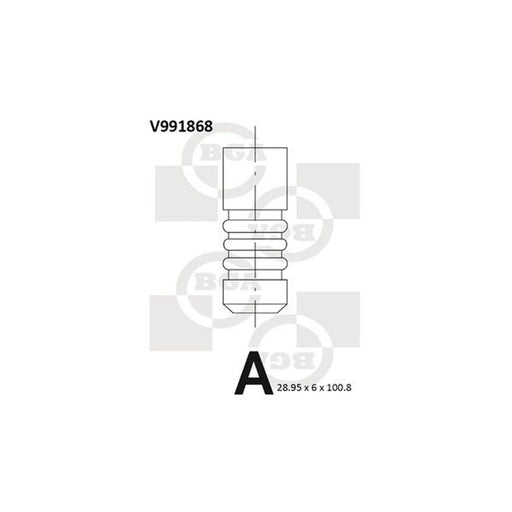 BGA Engine Exhaust Valve 29mm Head V991868