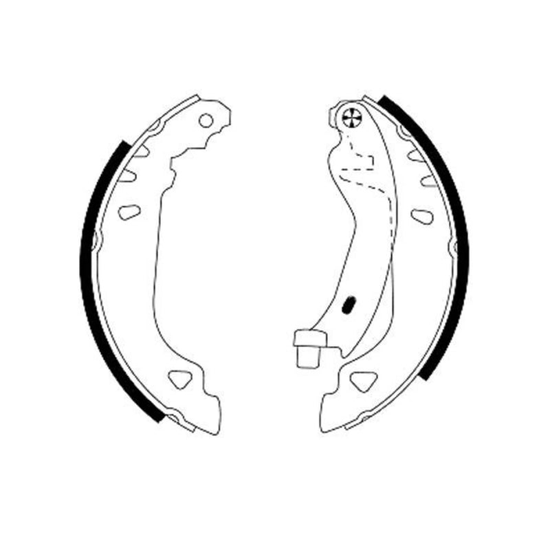 Textar Brake Shoe Set Axle Kit 91049100
