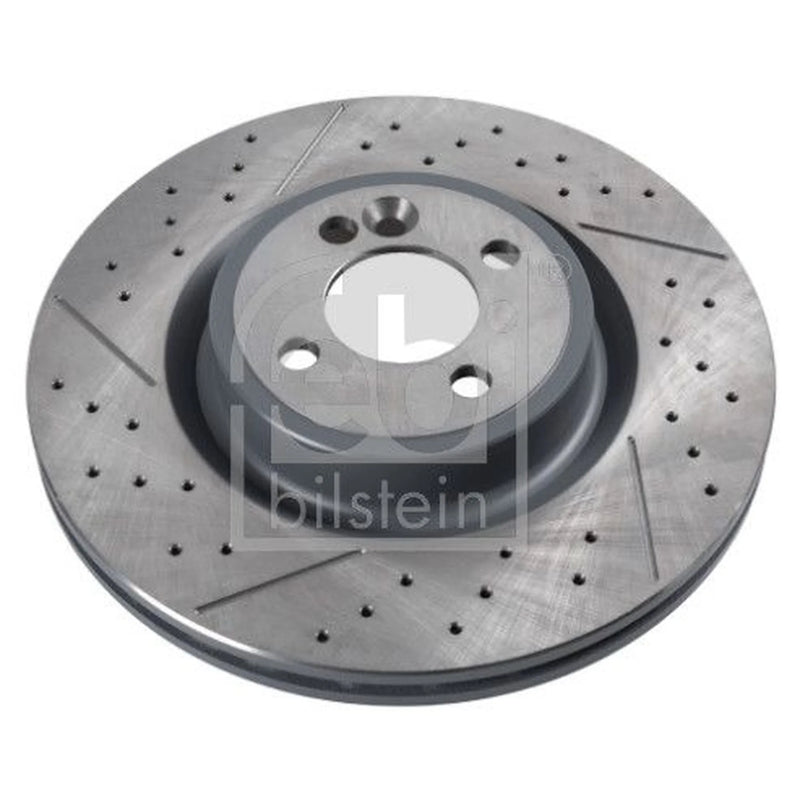 Febi 2 x Perforated/Vented Front Brake Discs 170109-x2