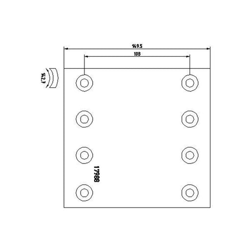 DON Don Cv Brake Lining Set GG2101S7115