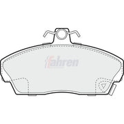 Fahren Front Brake Pad Set fits Honda Civic 1991-1995 1.5