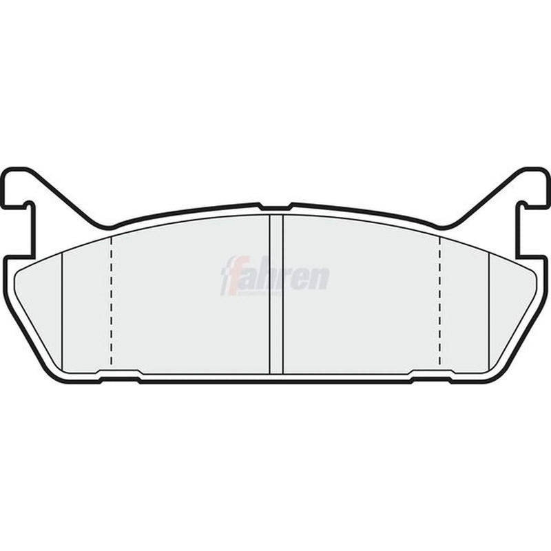 Fahren Rear Brake Pad Set fits Daihatsu Applause 1989-1997 1.6