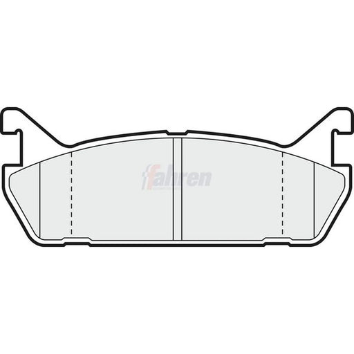 Fahren Rear Brake Pad Set fits Daihatsu Applause 1989-1997 1.6