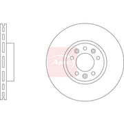 Apec 2 x Front Brake Discs DSK3341-x2