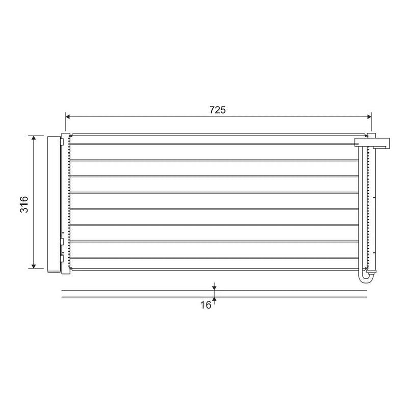 Valeo Air Conditioning Condenser 822652