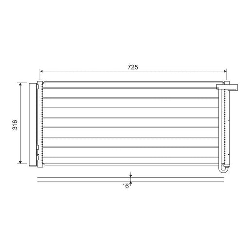 Valeo Air Conditioning Condenser 822652