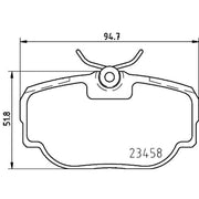 Mintex Rear Brake Pad Set MDB2470