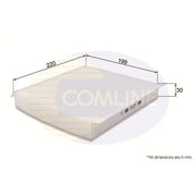 Comline Cabin Air Filter (Pollen Filter) EKF206