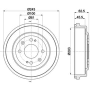 Mintex Brake Drum Assembly Rear MBD042