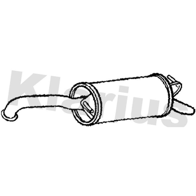 Klarius Box With Tail Pipe Rear TY612L