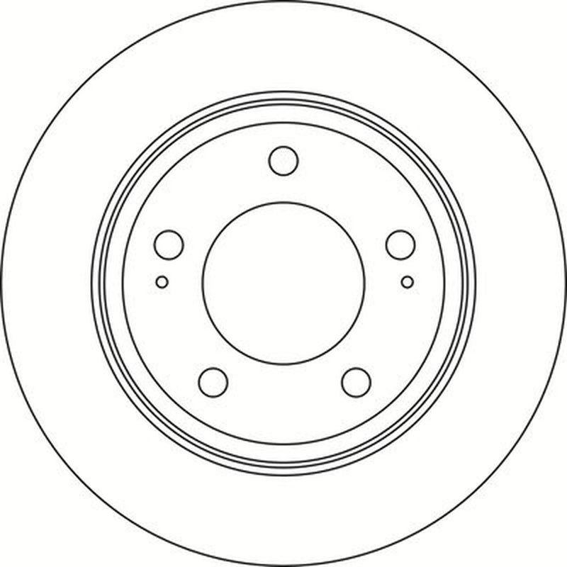 Abtex 2 x Solid Rear Brake Discs BD2185S-x2