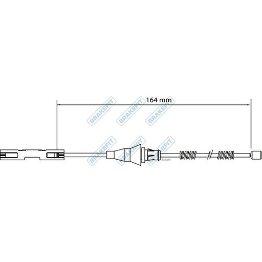 Apec Handbrake Cable Right Rear BBC3124