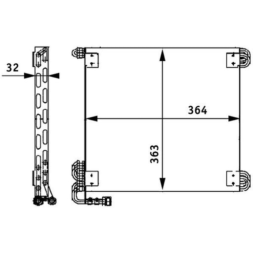 Mahle Air Conditioning Condenser AC 660 000P