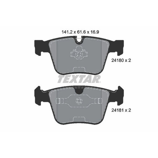 Textar Rear Brake Pad Set 2418001