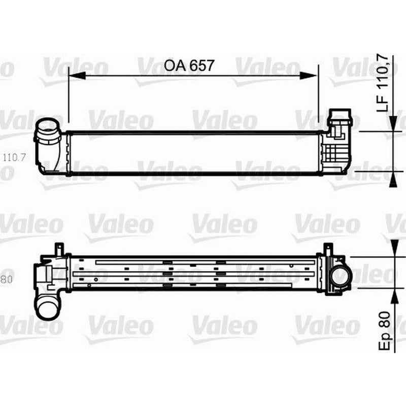 Valeo Intercooler (Charge Air Cooler) 818870
