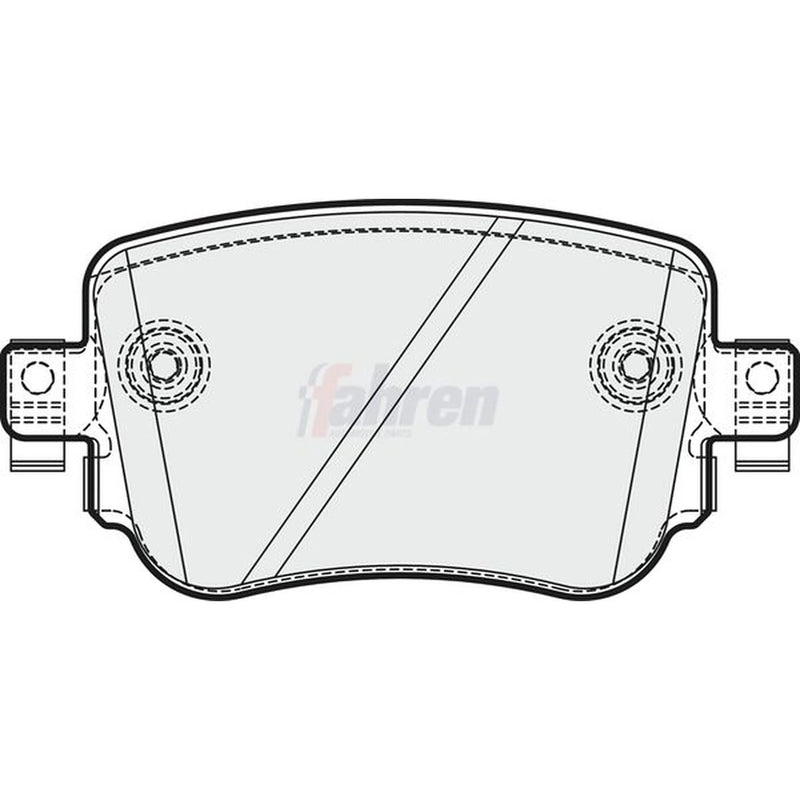 Fahren Rear Brake Pad Set fits Audi A1 2014-2018
