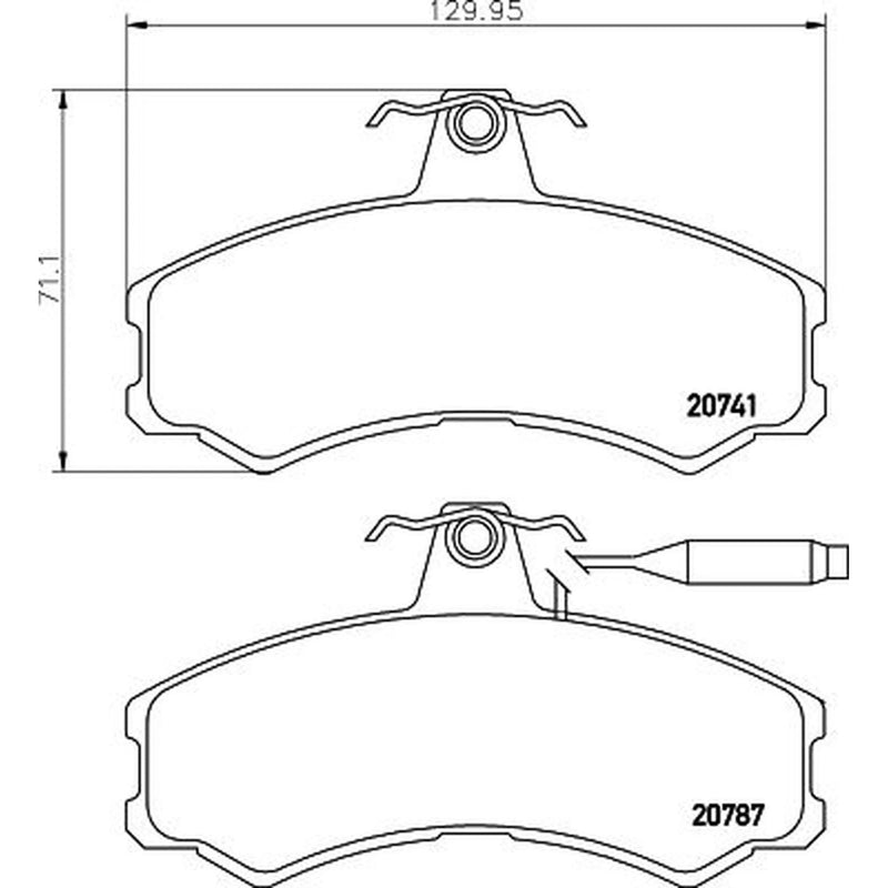 Mintex Front Brake Pad Set MDB1205