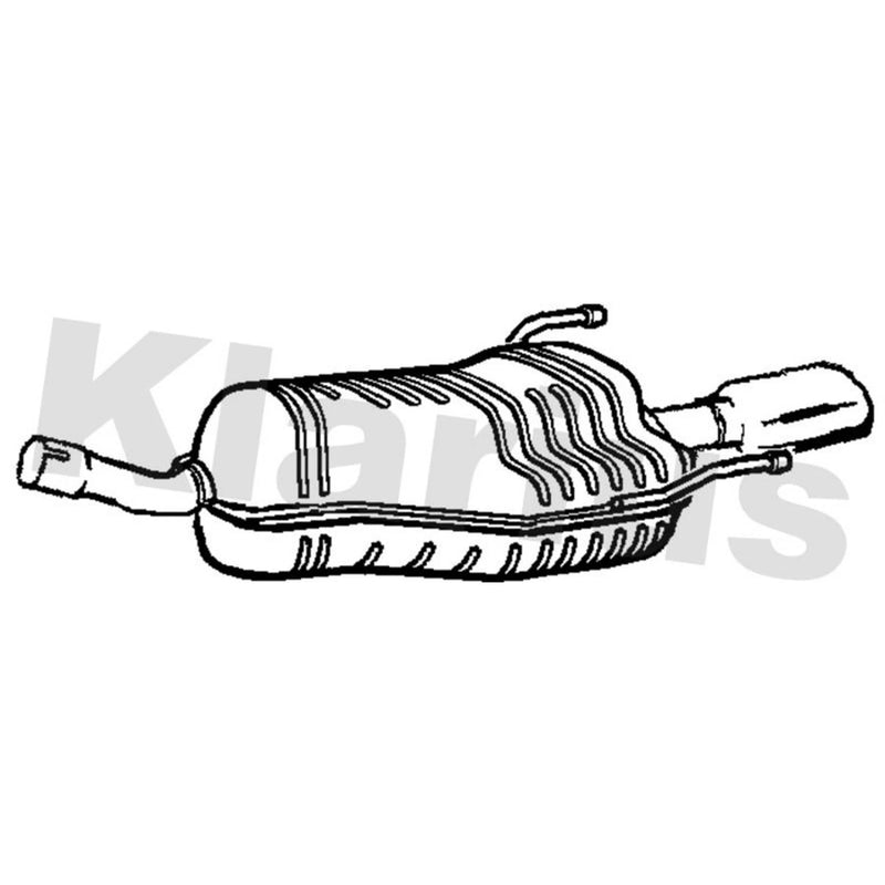 Klarius Box With Tail Pipe Rear GM599W