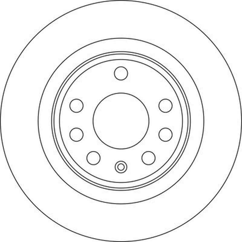 Abtex 2 x Solid Rear Brake Discs BD1589S-x2