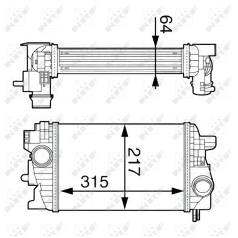 NRF Intercooler (Charge Air Cooler) 30534