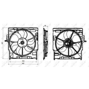 NRF Engine Cooling Fan 47837