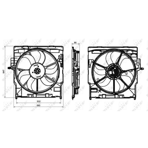 NRF Engine Cooling Fan 47837