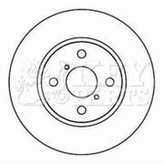 Key Parts 2 x Front Brake Discs KBD4604-x2