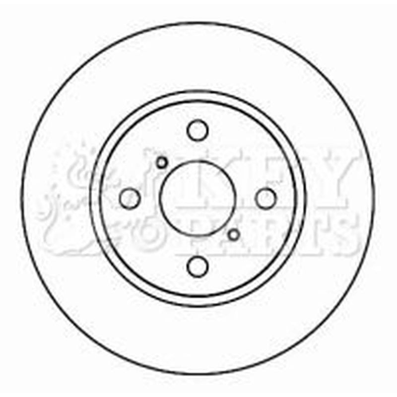 Key Parts 2 x Front Brake Discs KBD4604-x2