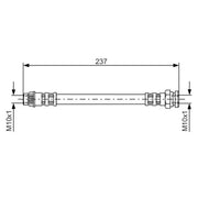 Bosch Brake Hydraulic Hose Line Rear 1 987 481 052