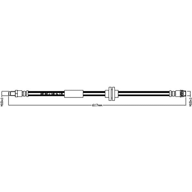 Abtex Brake Hydraulic Hose Line Right ABH1421